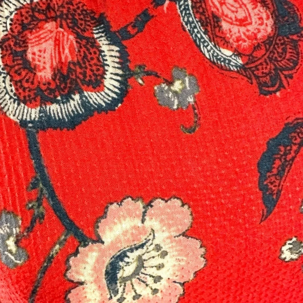 Free People Slip Dress Vintage Red XS Bohemian Festival Hippie Fall Gypsy Retro